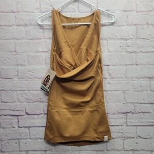 NEW Lalabu Classic Soothe Tank Shirt Womens S Pouch Nursing Minimalist Babywear